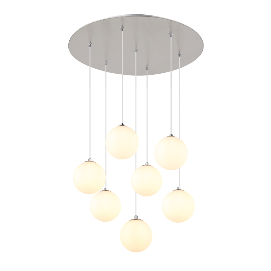 Globo - LED Luster na lanku 7xG9/3,5W/230V biela
