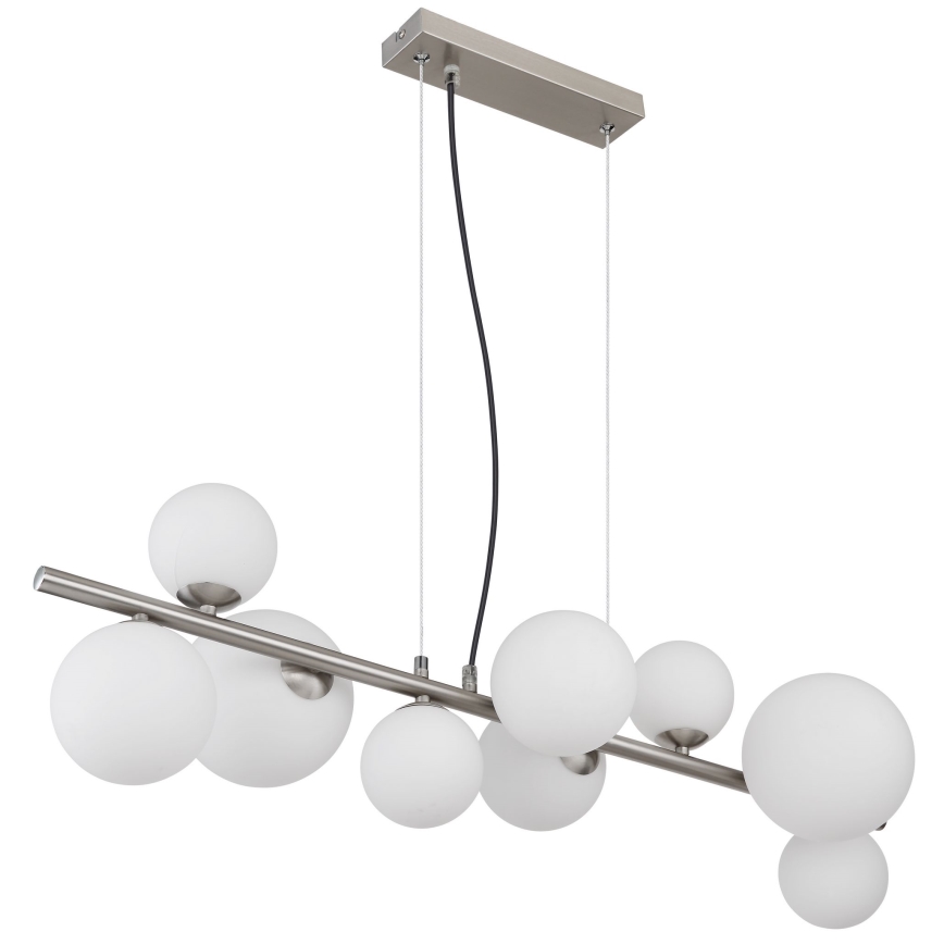 Globo - LED Luster na lanku 9xG9/3W/230V matný chróm