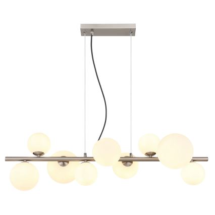 Globo - LED Luster na lanku 9xG9/3W/230V matný chróm