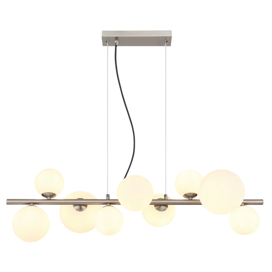 Globo - LED Luster na lanku 9xG9/3W/230V matný chróm