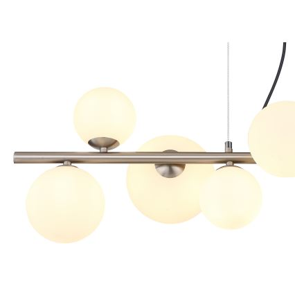 Globo - LED Luster na lanku 9xG9/3W/230V matný chróm