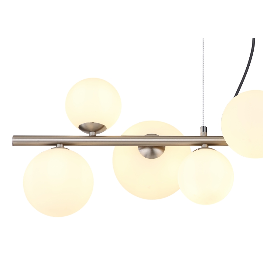Globo - LED Luster na lanku 9xG9/3W/230V matný chróm