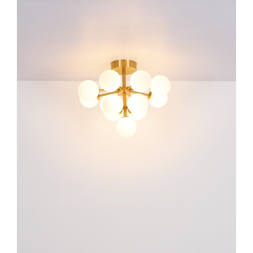 Globo - Prisadený luster 13xG9/5W/230V pr. 56 cm čierna