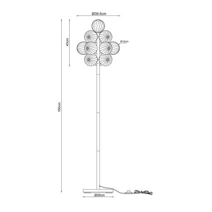 Globo - Stojacia lampa 13xG9/4W/230V