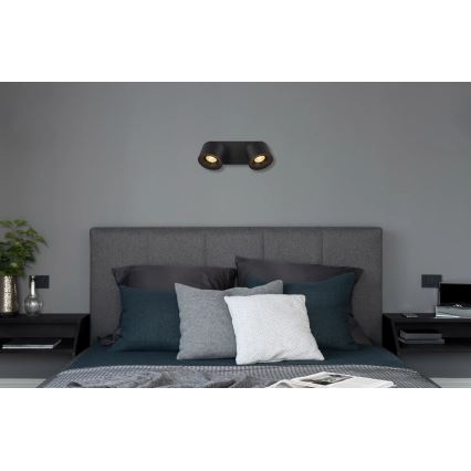 Globo - LED Bodové svietidlo 2xLED/6W/230V čierna