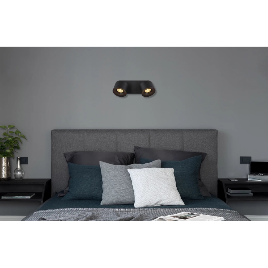 Globo - LED Bodové svietidlo 2xLED/6W/230V čierna