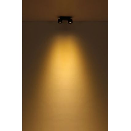 Globo - LED Bodové svietidlo 2xLED/6W/230V čierna