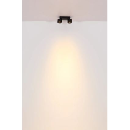 Globo - LED Bodové svietidlo 2xLED/6W/230V čierna