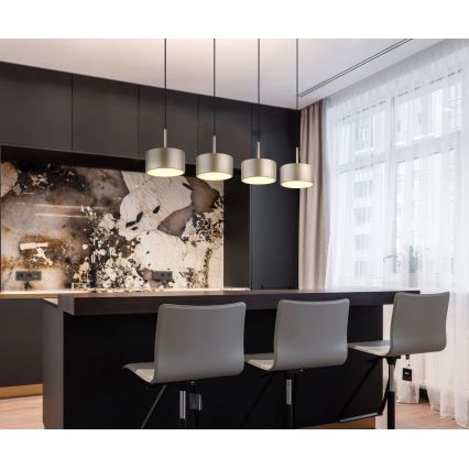 Globo - LED luster na lanku LED/40W/230V 3000K mosadz