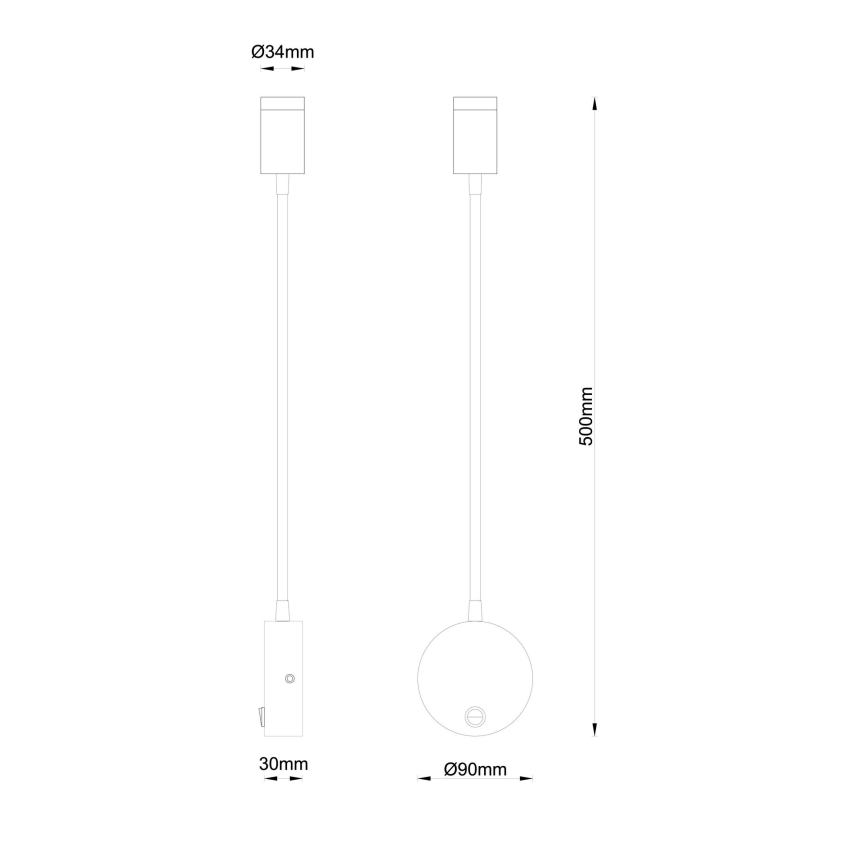 Globo - LED Flexibilná lampička LED/3W/230V