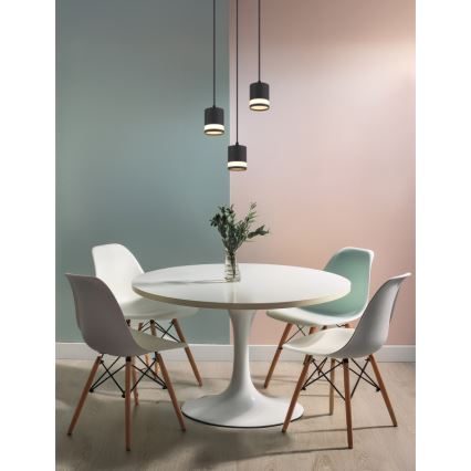 Globo - LED Luster na lanku 3xGX53/7W/230V 3000K čierna