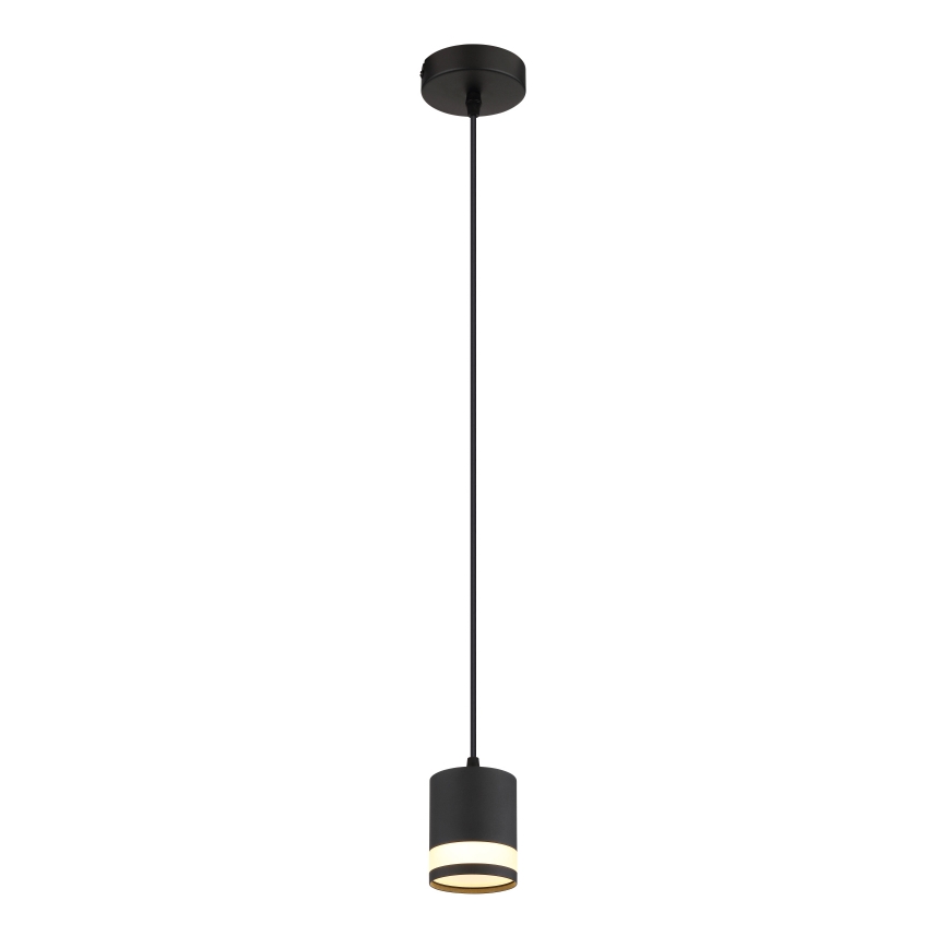 Globo - LED Luster na lanku 1xGX53/7W/230V 3000K čierna