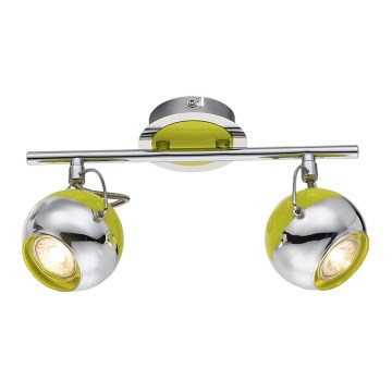 Globo 57886-2 - LED bodové svietidlo HULK 2xGU10/5W/230V zelená Globo 57886-2 - LED bodové svietidlo HULK 2xGU10/5W/230V zelená