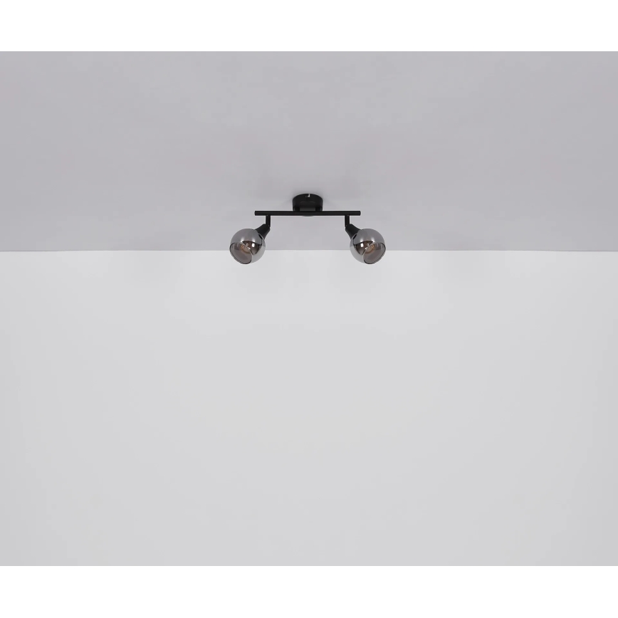 Globo - Bodové svietidlo 2xE14/40W/230V čierna