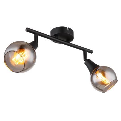 Globo - Bodové svietidlo 2xE14/40W/230V čierna