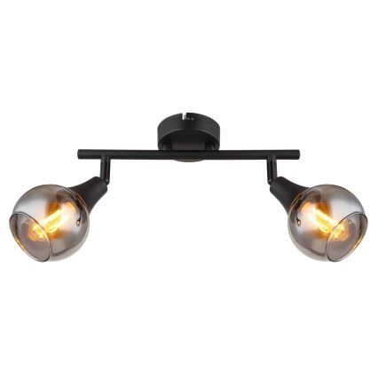 Globo - Bodové svietidlo 2xE14/40W/230V čierna