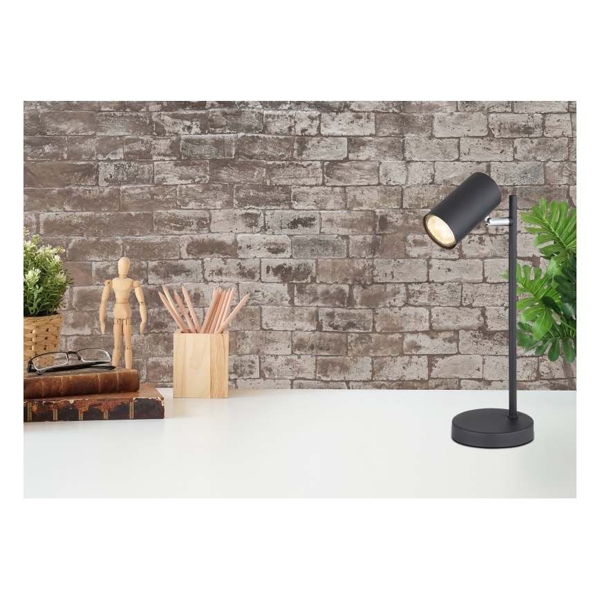 Globo - Stolná lampa 1xGU10/5W/230V čierna