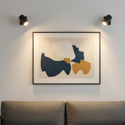 Globo - Nástenné bodové svietidlo 1xGU10/25W/230V čierna