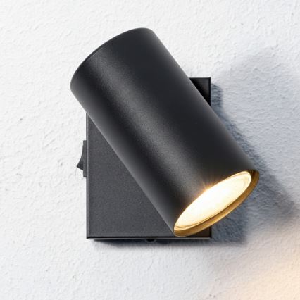 Globo - Nástenné bodové svietidlo 1xGU10/25W/230V čierna