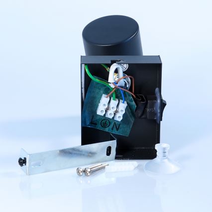 Globo - Nástenné bodové svietidlo 1xGU10/25W/230V čierna