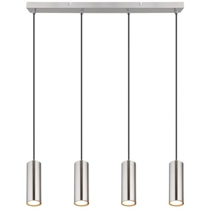 Globo - Luster na lanku 4xGU10/35W/230V matný chróm