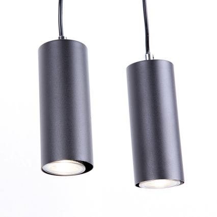 Globo - Luster na lanku 4xGU10/35W/230V čierna