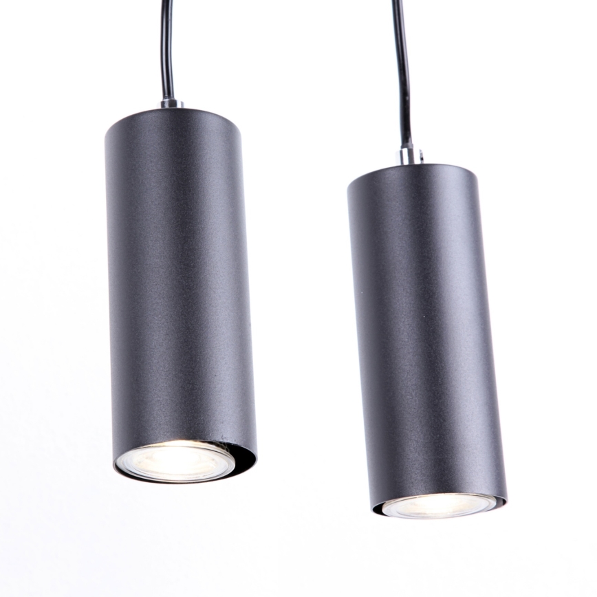 Globo - Luster na lanku 4xGU10/35W/230V čierna