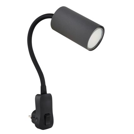 Globo - Náhradné bodové svietidlo do zásuvky 1xGU10/35W/230V čierna