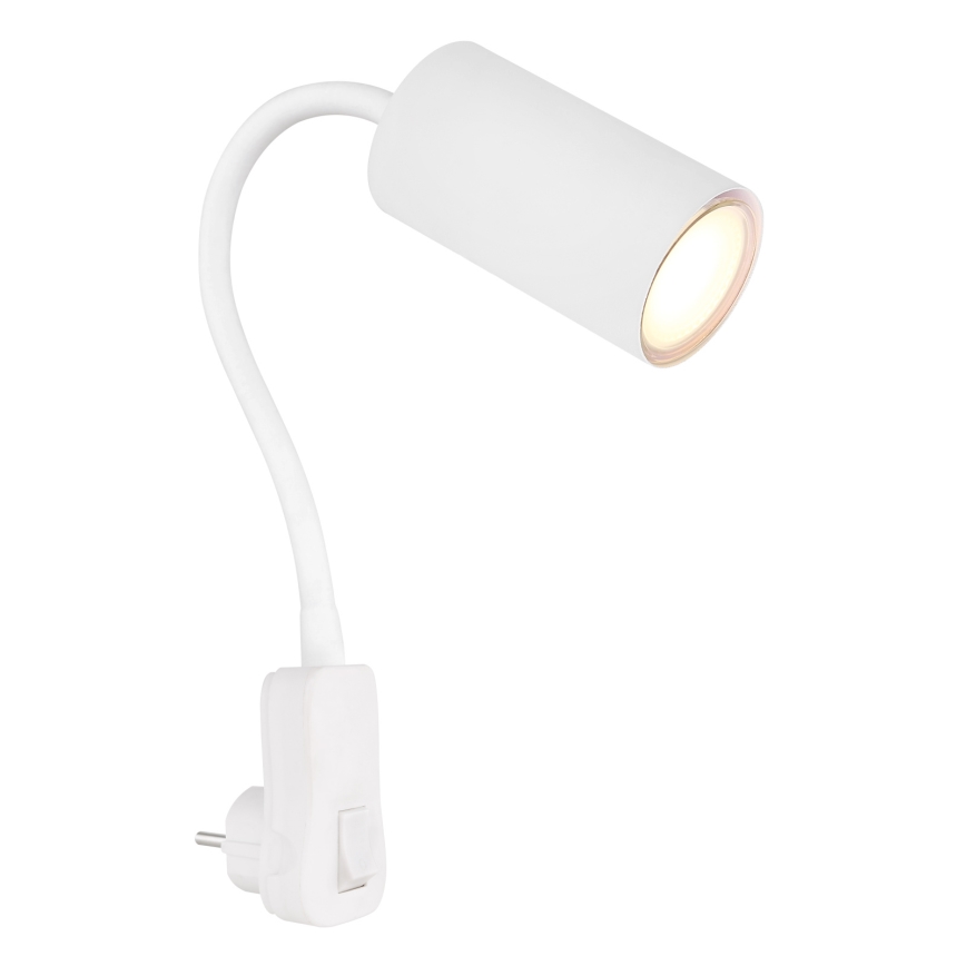 Globo - Nástenné bodové svietidlo do zásuvky 1xGU10/35W/230V biela