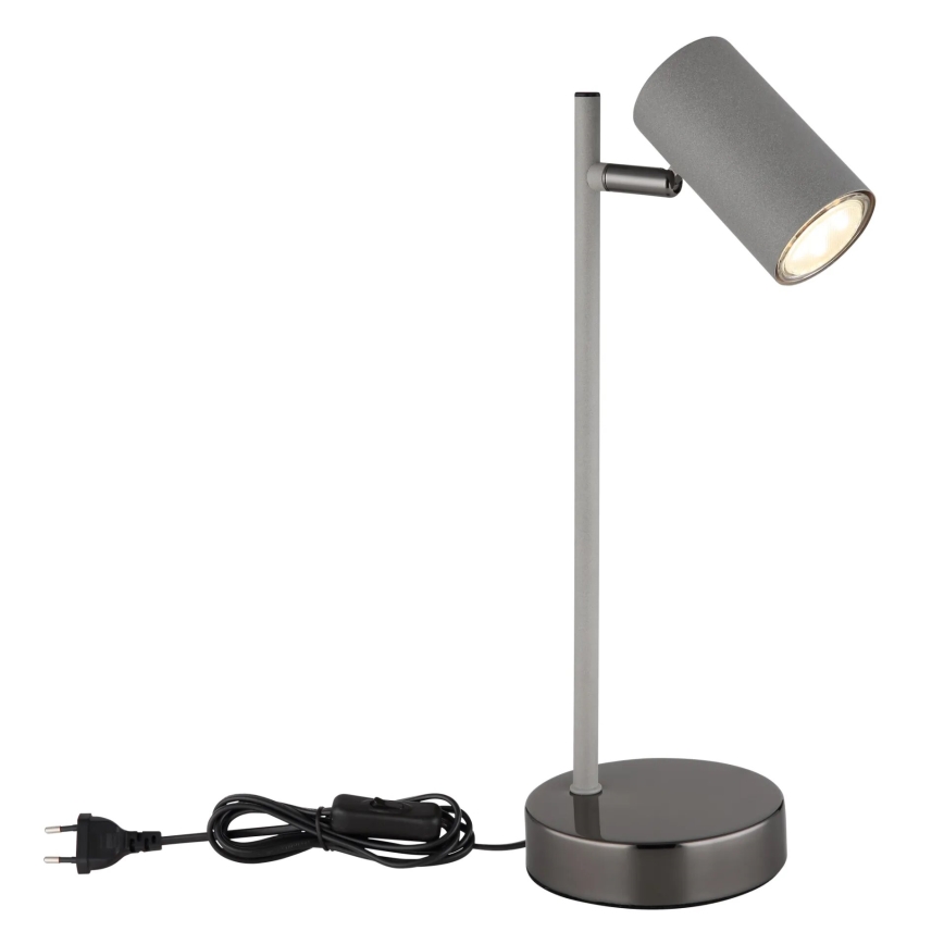 Globo - Stolná lampa 1xGU10/5W/230V šedá/antracit