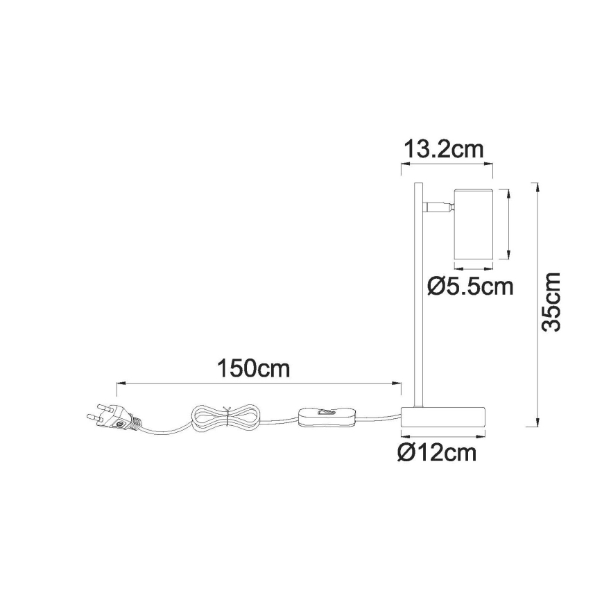 Globo - Stolná lampa 1xGU10/5W/230V