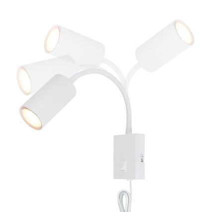 Globo - Flexibilná nástenná lampa 1xGU10/25W/230V biela