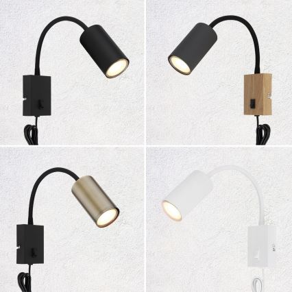 Globo - Flexibilná nástenná lampa 1xGU10/25W/230V biela