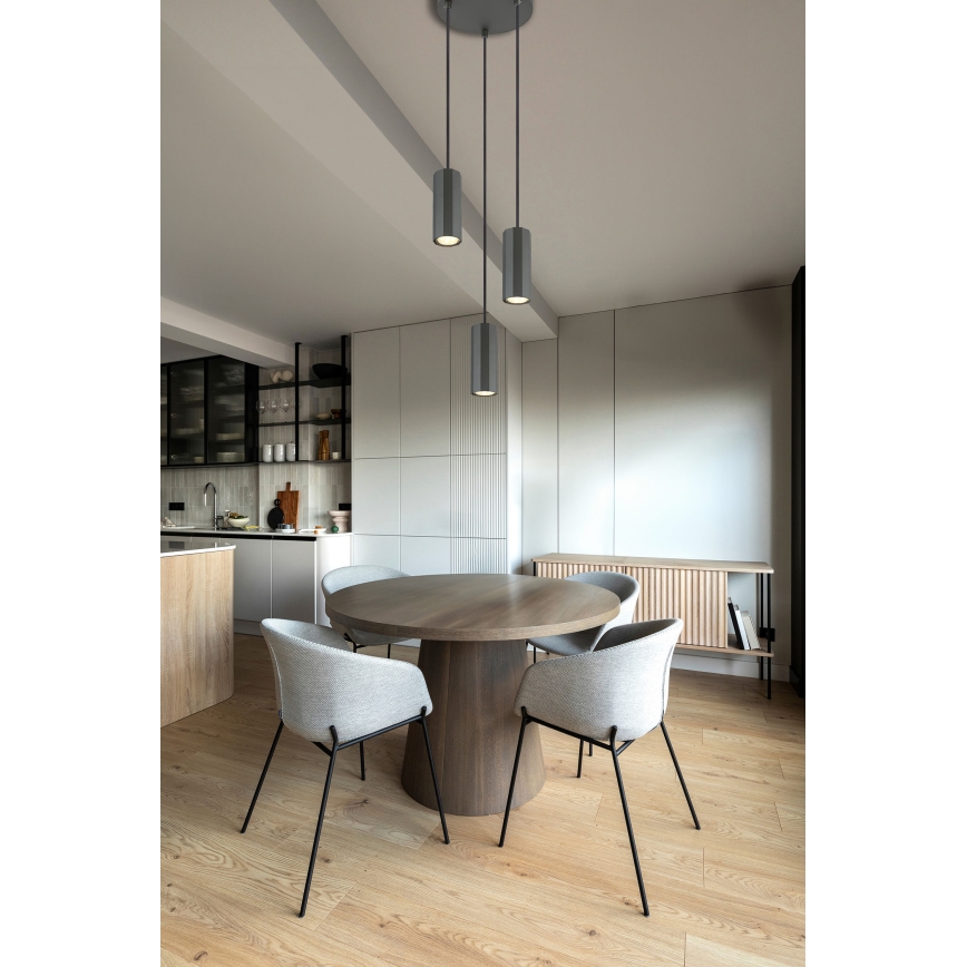 Globo - Luster na lanku 3xGU10/25W/230V čierna