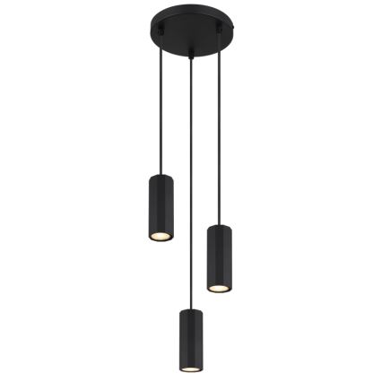 Globo - Luster na lanku 3xGU10/25W/230V čierna