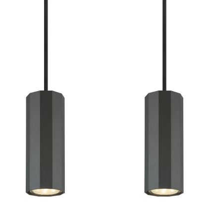 Globo - Luster na lanku 4xGU10/25W/230V čierna