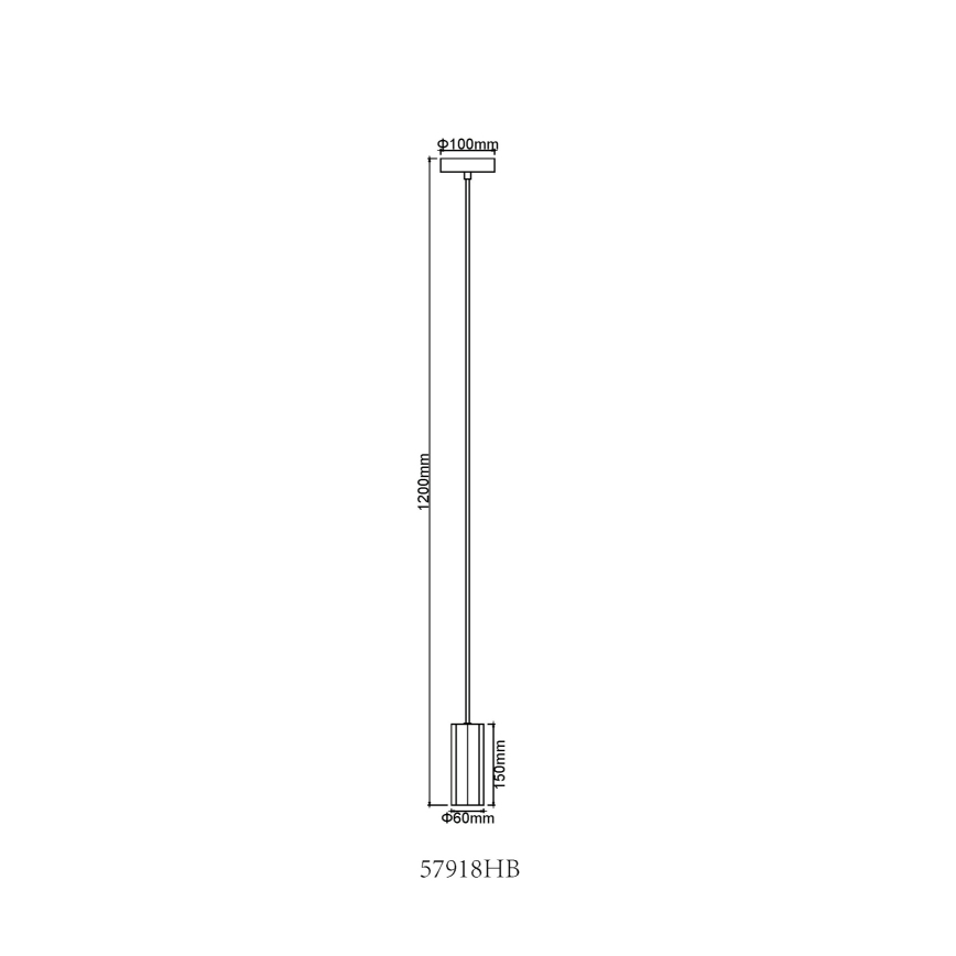 Globo - Luster na lanku 1xGU10/25W/230V čierna