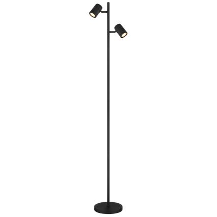 Globo - Stojacia lampa 2xGU10/5W/230V čierna
