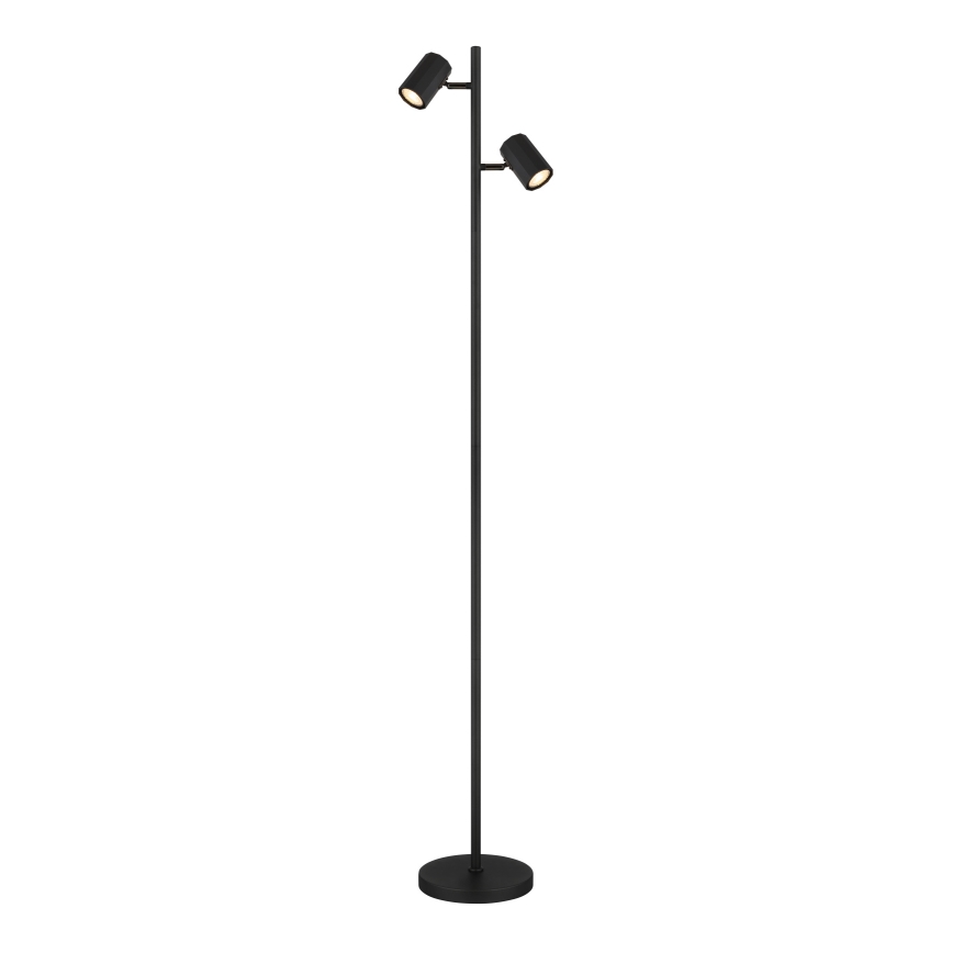Globo - Stojacia lampa 2xGU10/5W/230V čierna