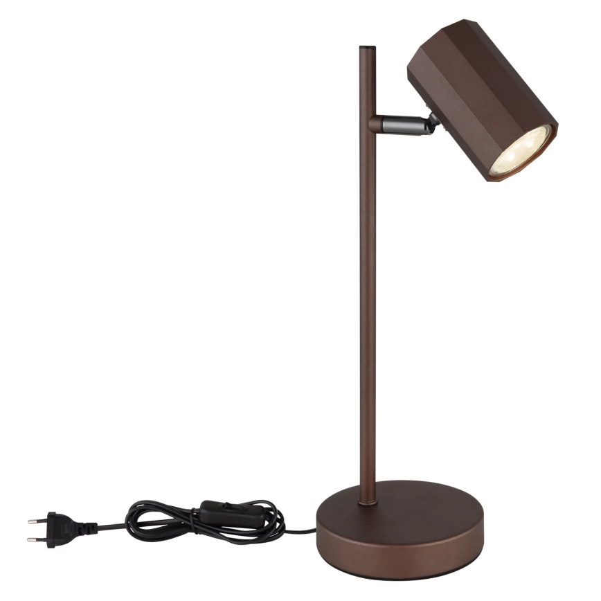 Globo - Stolná lampa 1xGU10/5W/230V hnedá