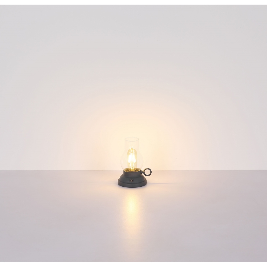 Globo - LED Stmievateľná nabíjacia dotyková stolná lampa LED/1W/3,7V 1200 mAh antracit