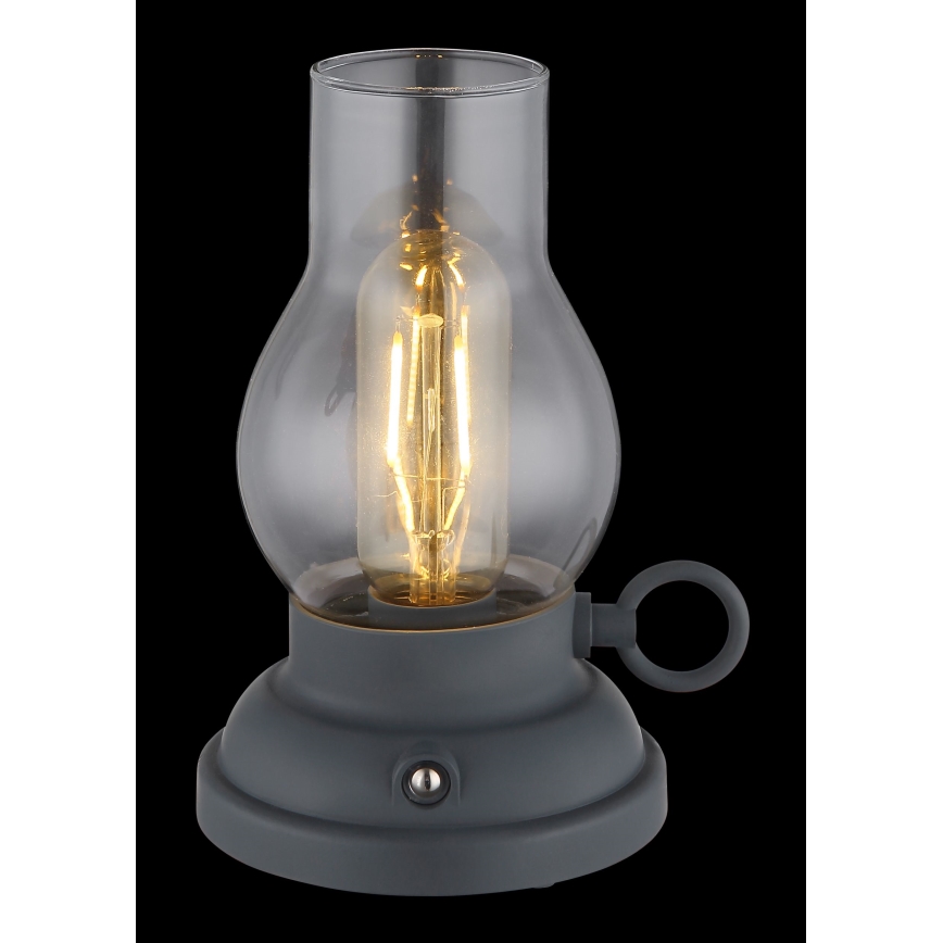 Globo - LED Stmievateľná nabíjacia dotyková stolná lampa LED/1W/3,7V 1200 mAh antracit