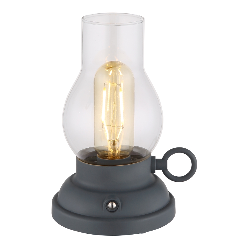 Globo - LED Stmievateľná nabíjacia dotyková stolná lampa LED/1W/3,7V 1200 mAh antracit