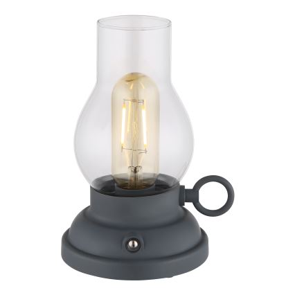 Globo - LED Stmievateľná nabíjacia dotyková stolná lampa LED/1W/3,7V 1200 mAh antracit