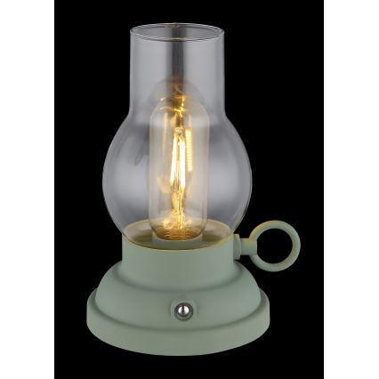 Globo - LED Stmievateľná nabíjacia dotyková stolná lampa LED/1W/3,7V 1200 mAh zelená