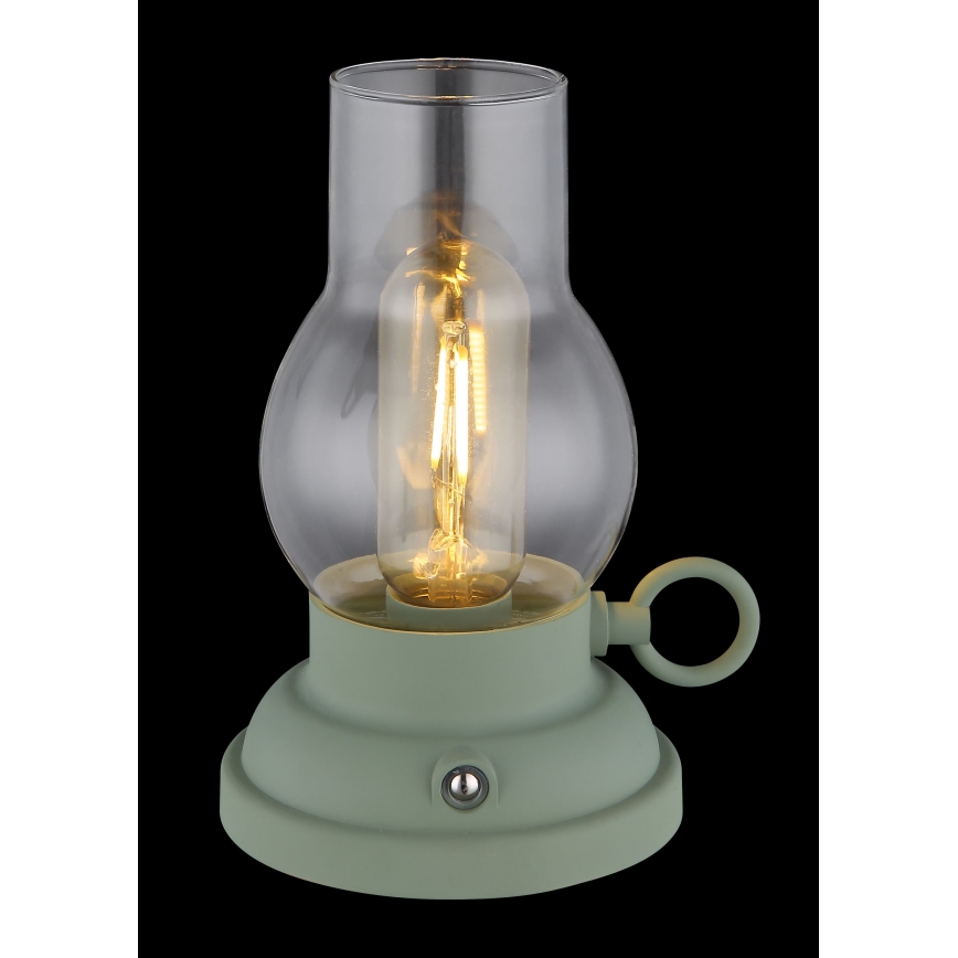 Globo - LED Stmievateľná nabíjacia dotyková stolná lampa LED/1W/3,7V 1200 mAh zelená
