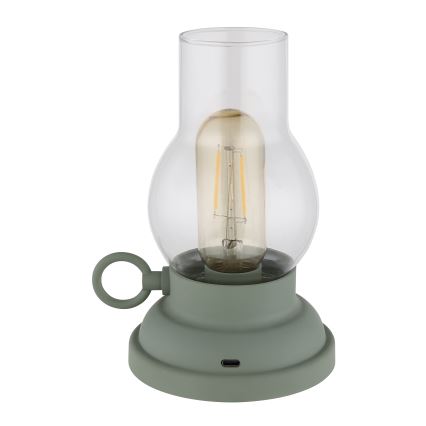 Globo - LED Stmievateľná nabíjacia dotyková stolná lampa LED/1W/3,7V 1200 mAh zelená