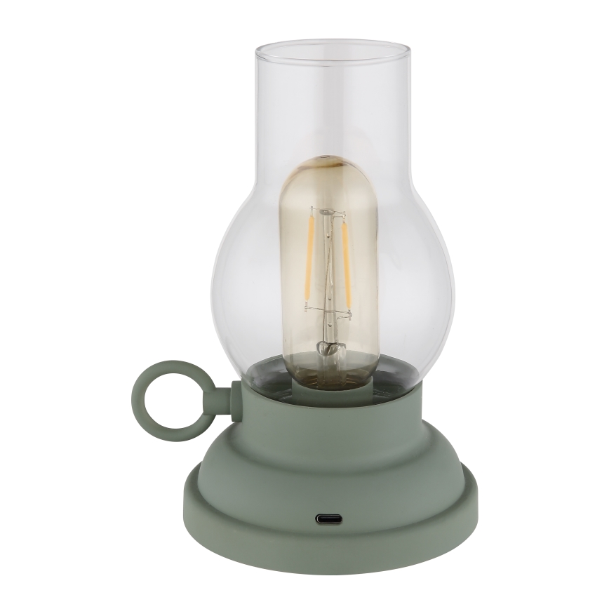 Globo - LED Stmievateľná nabíjacia dotyková stolná lampa LED/1W/3,7V 1200 mAh zelená