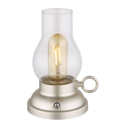 Globo - LED Stmievateľná nabíjacia dotyková stolná lampa LED/1W/3,7V 1200 mAh matný chróm