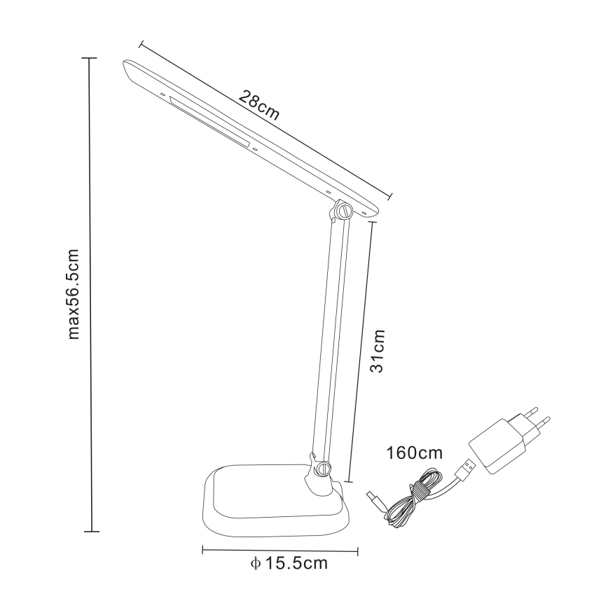 Globo - LED Stmievateľná stolná lampa LED/7W/230V